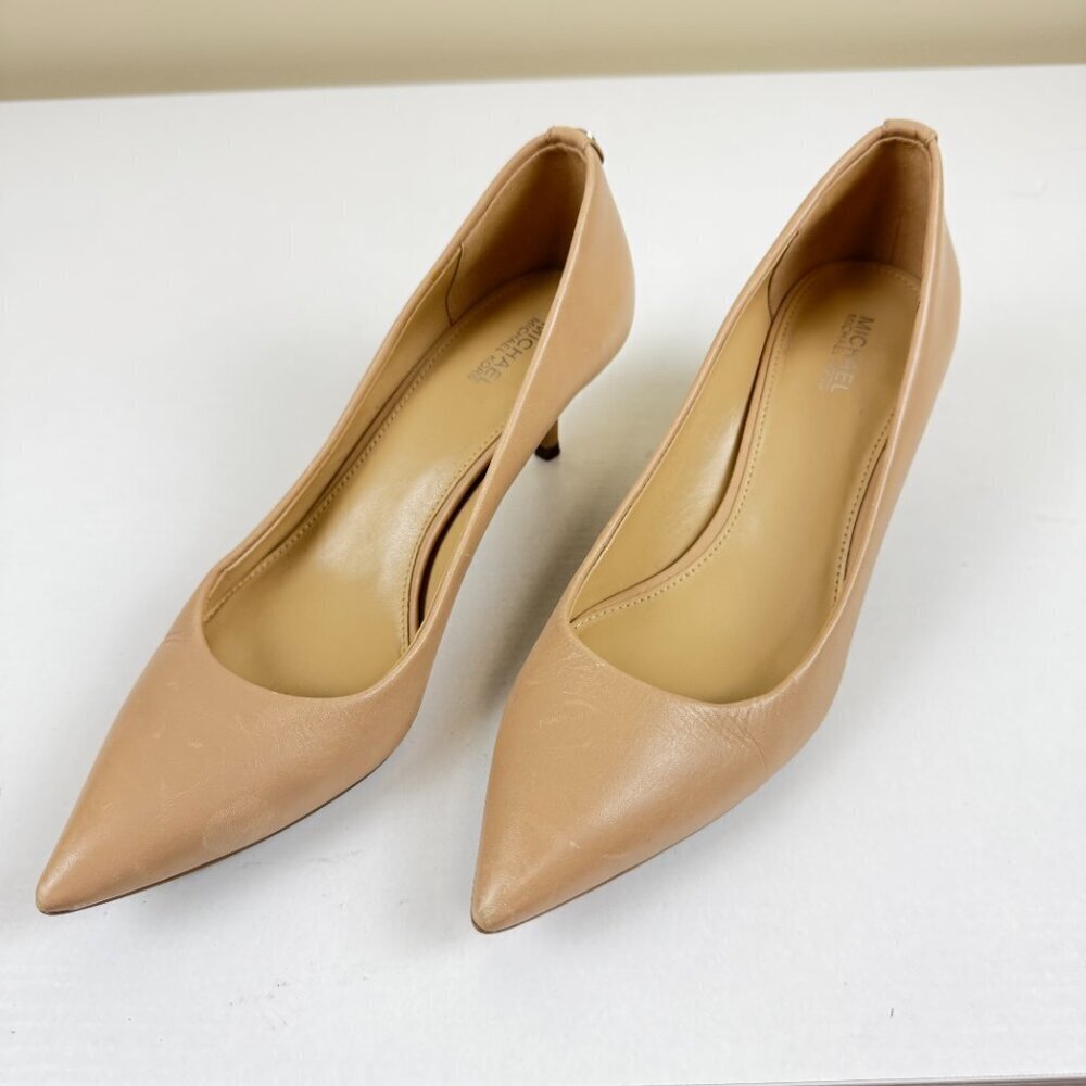 MICHAEL Michael Kors Leather Heel Pump Point Toe